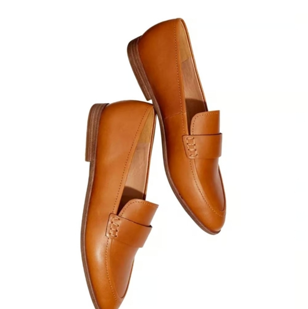 Madewell Tan Leather Flats/Loafers